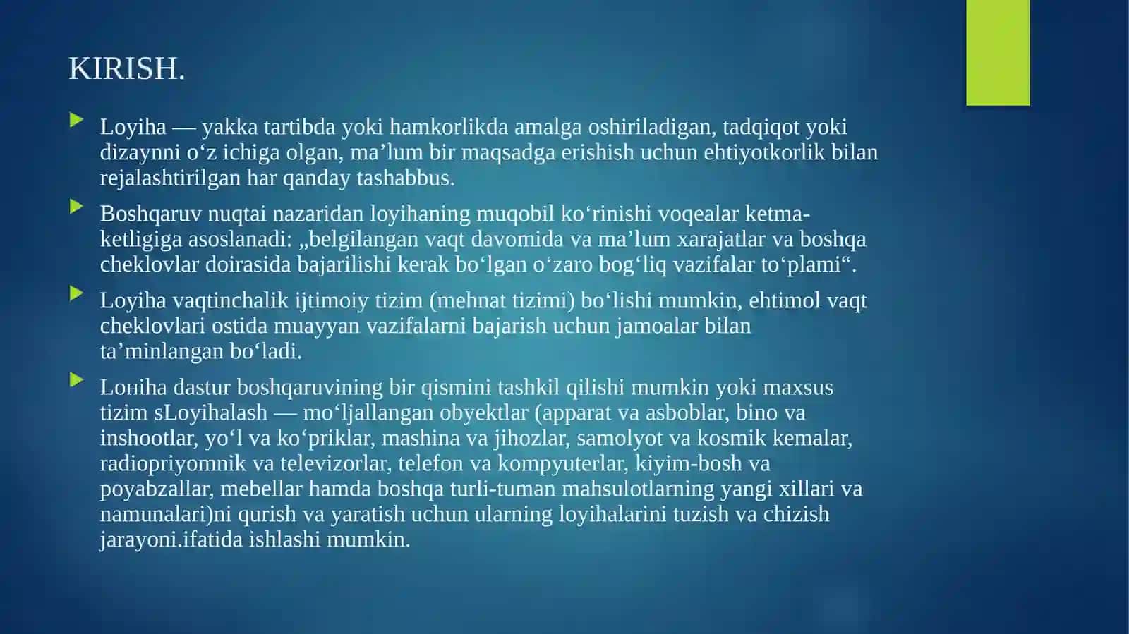IJTIMOIIY LOYIHALARNI RASMIYLASHTIRISH, REJALASHTIRISH, MUVOFIQLASHTIRISH 3