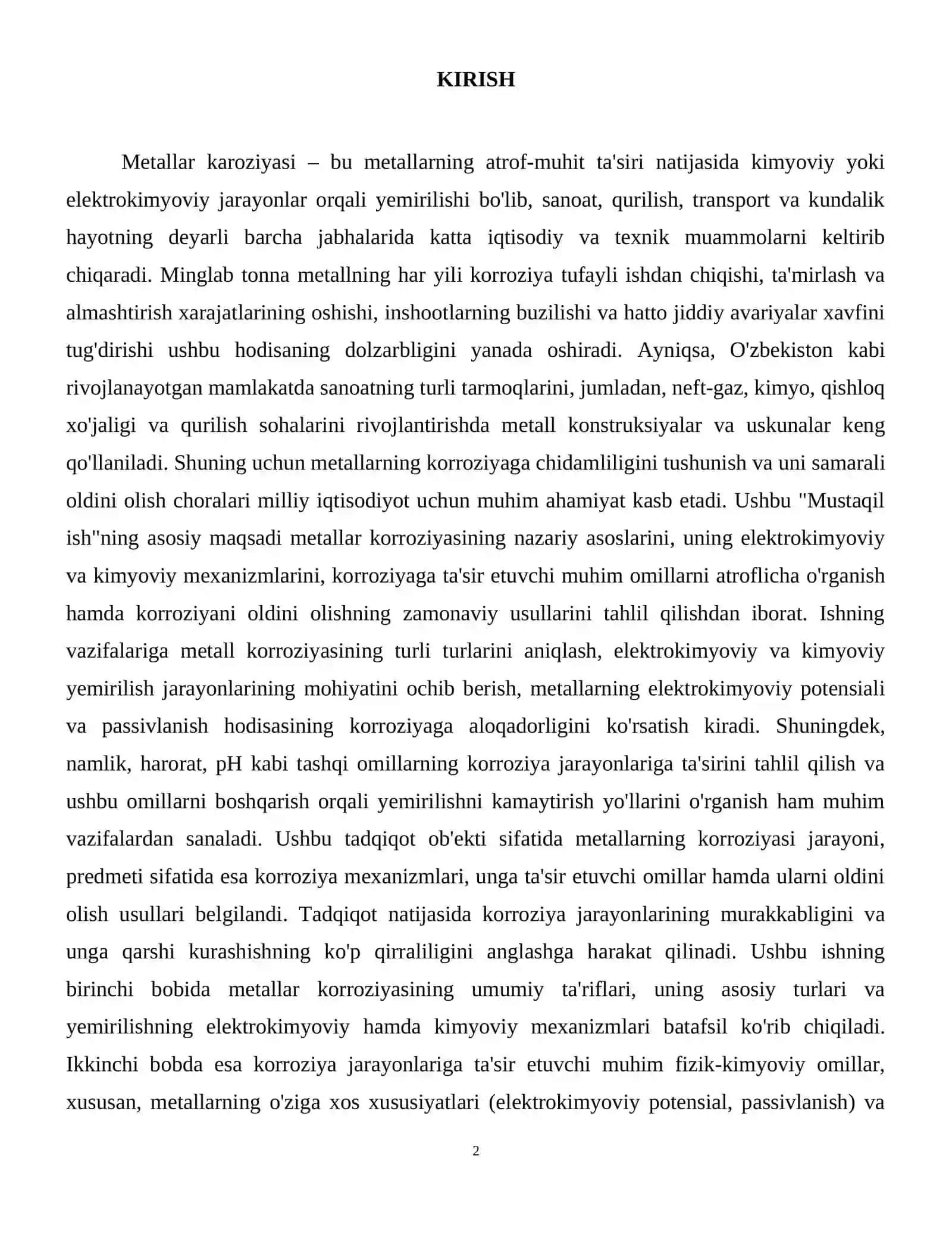 Metallar karoziyasi va uni oldini olish choralari 3
