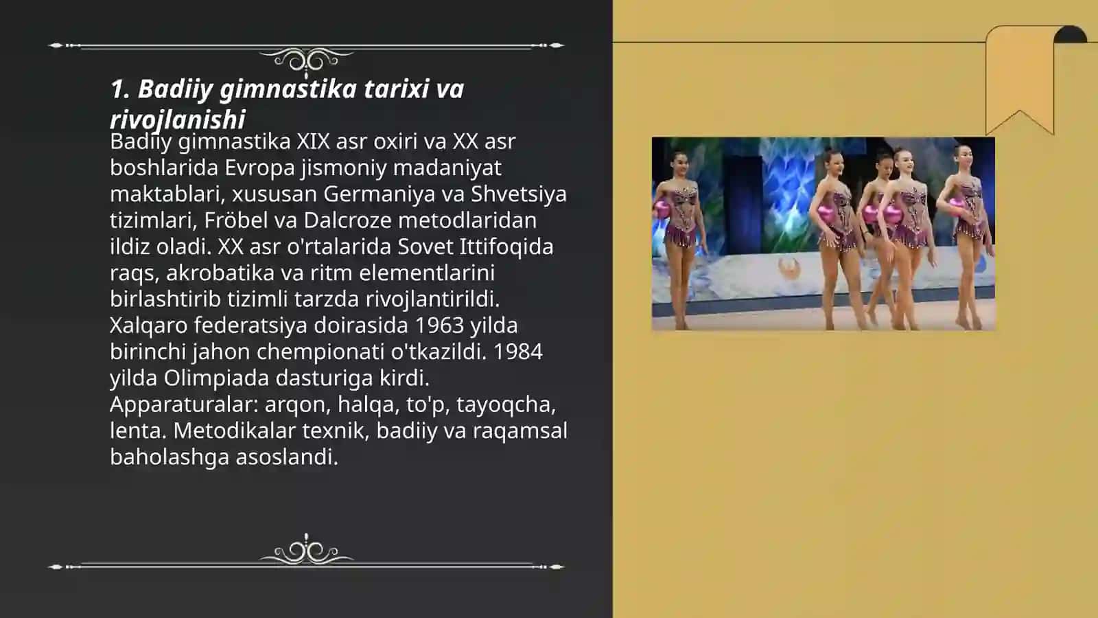 Badiiy gimnastika: go'zallik, kuch va san'at uyg'unligi 3