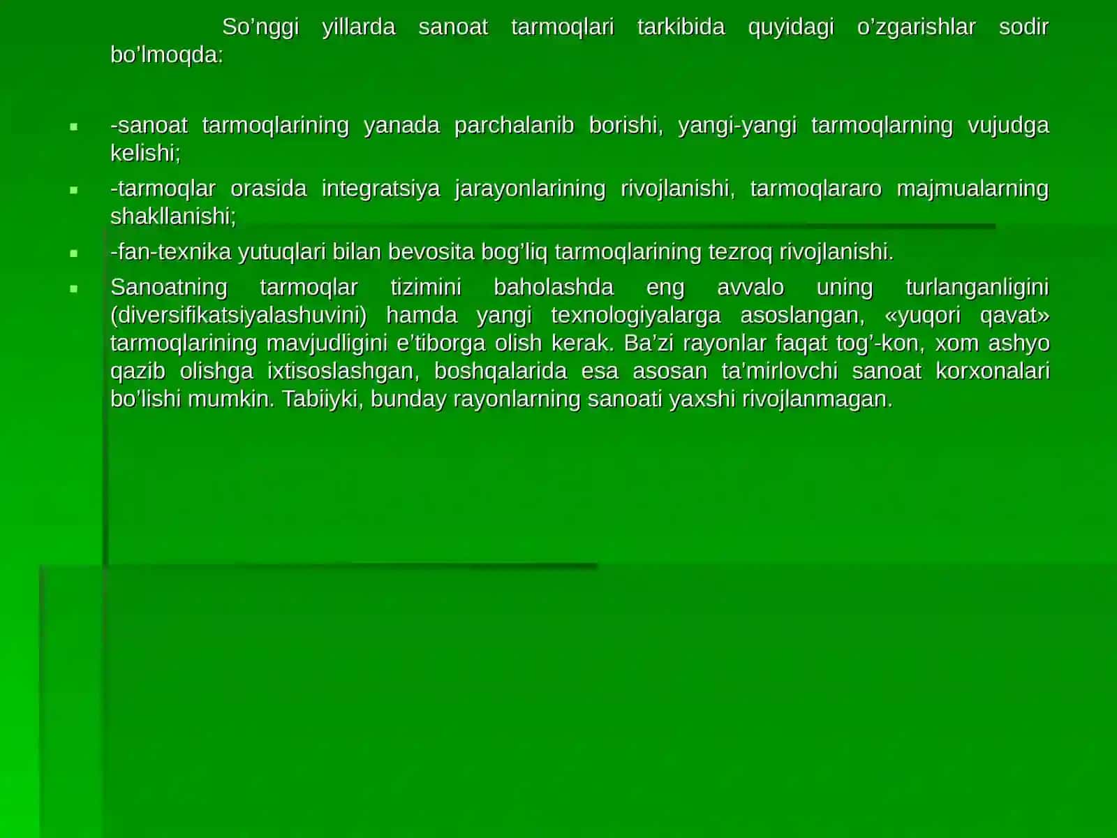 4-mavzu. Sanoatning hududiy tashkil qilish omillari va majmualari 3