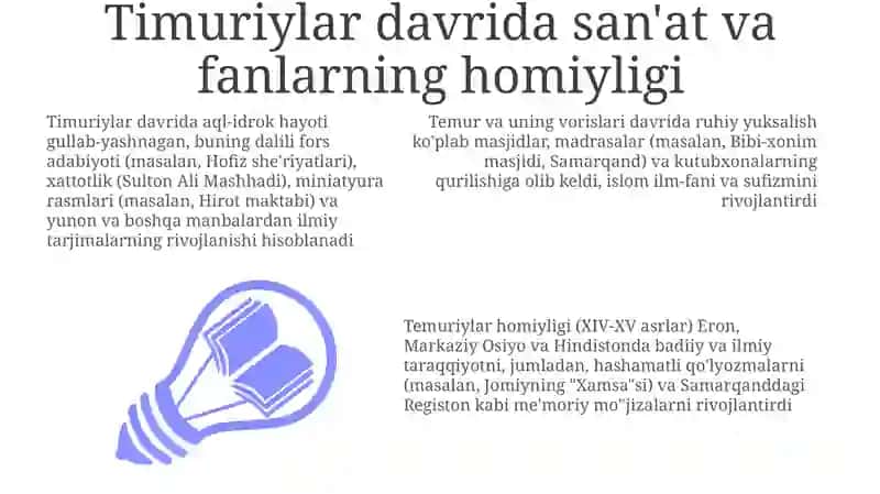 Temuriylar davrida maʼnaviy maʼrifiy yuksalish 3