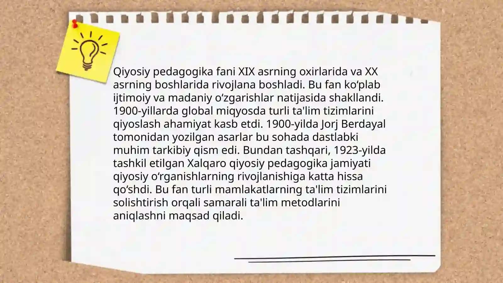 Maktabgacha ta’limda qiyosiy pedagogika fanining rivojlanish bosqichlari 3