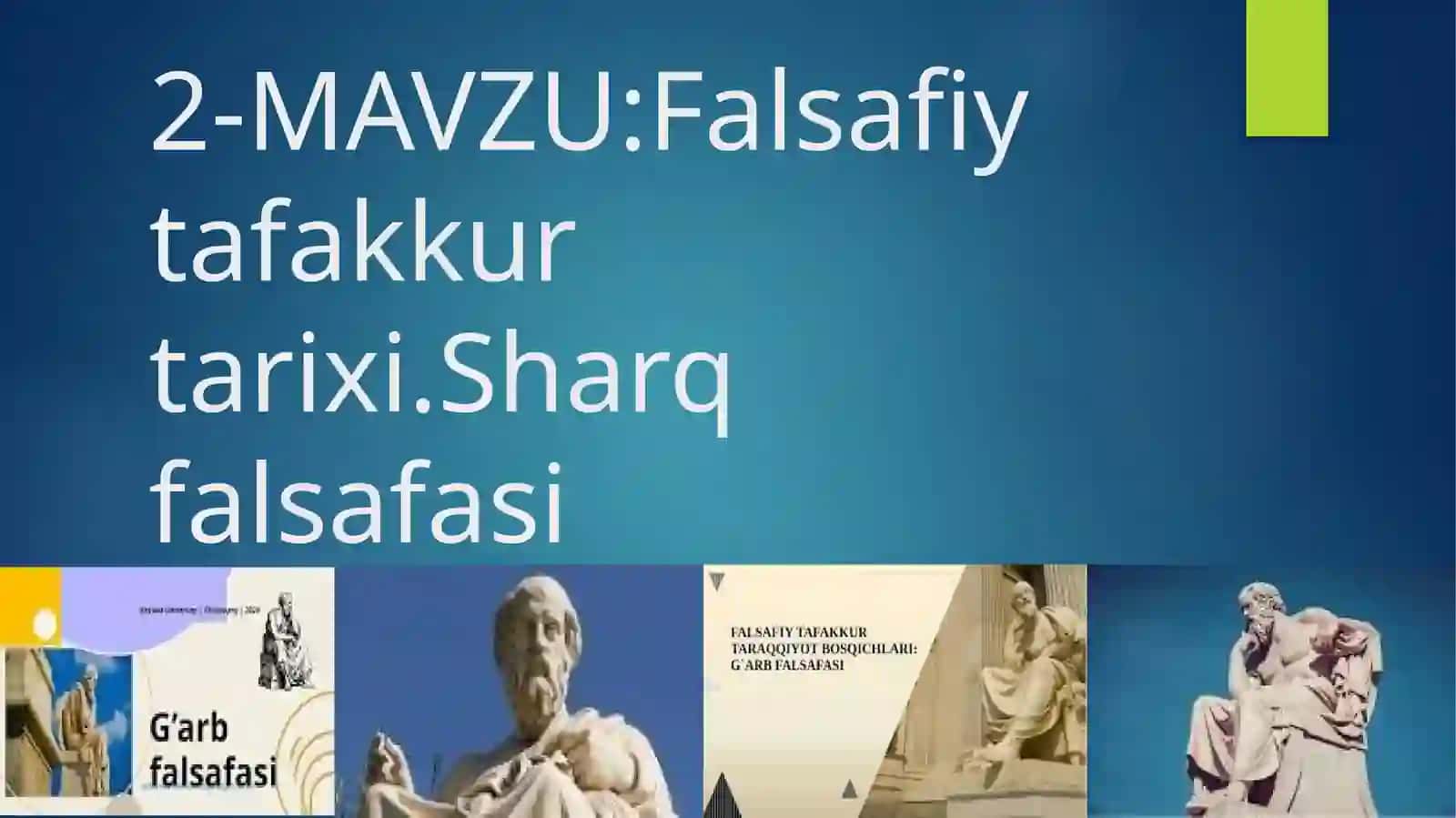 FALSAFA ASOSLARI 3