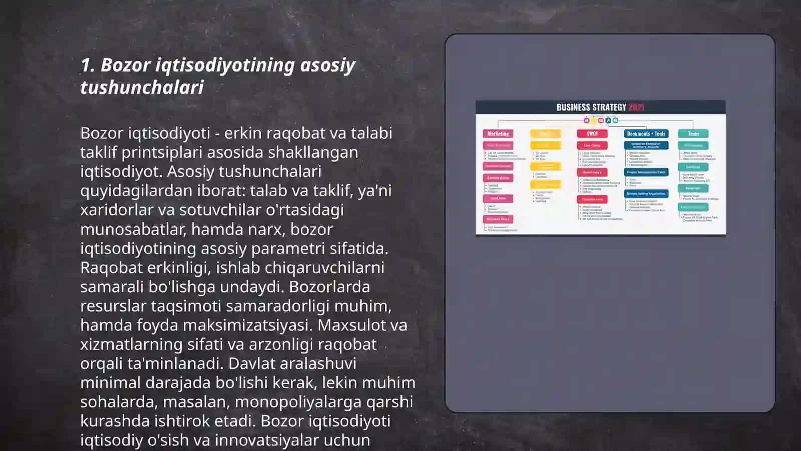 Bozor Iqtisodiyotining mazmuni va amal qilishi 3