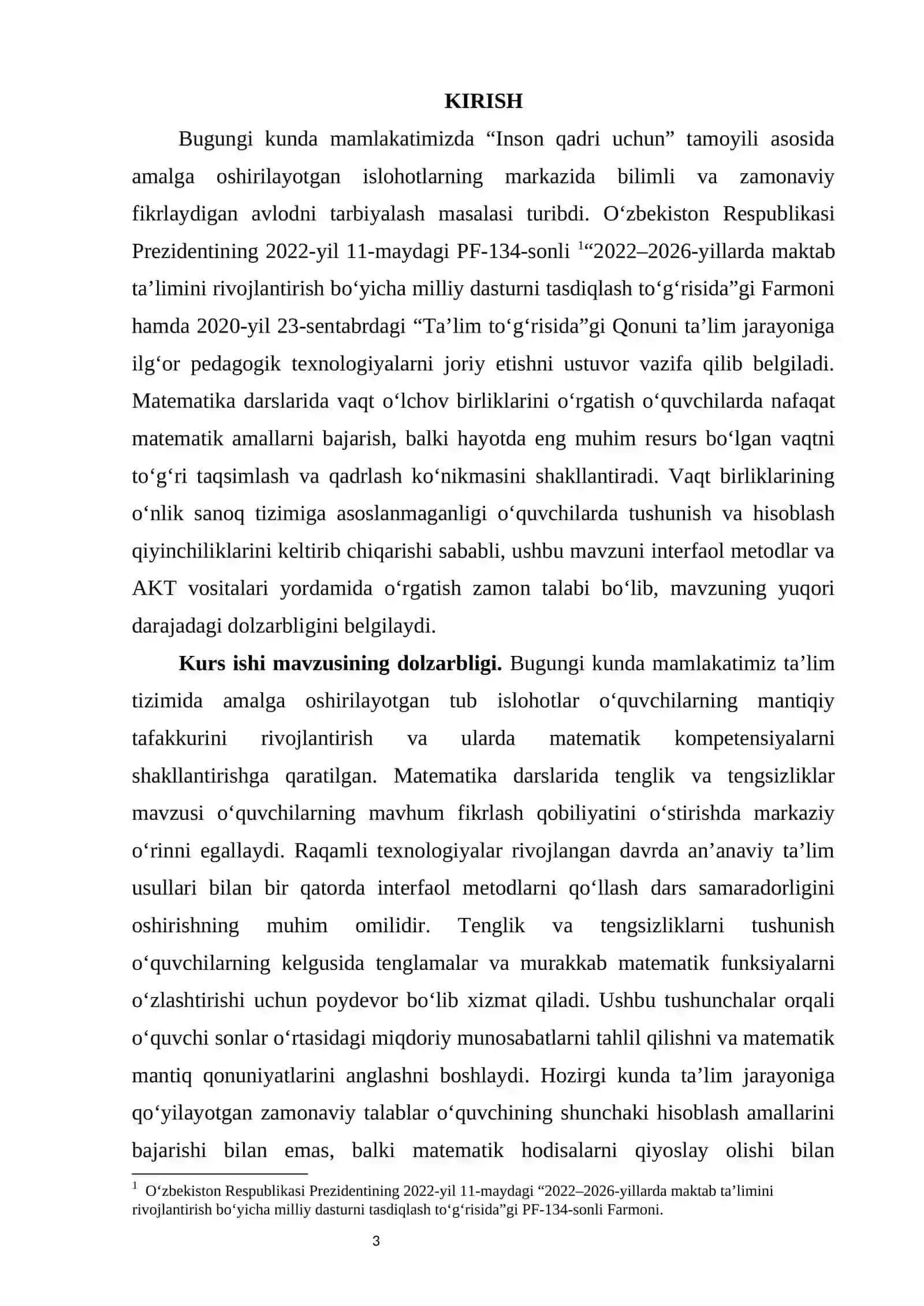 Tengliklar va tengsizliklar ustida ishlashni oʻrgatishda interfaol metodlardan foydalanish metodikasi 3