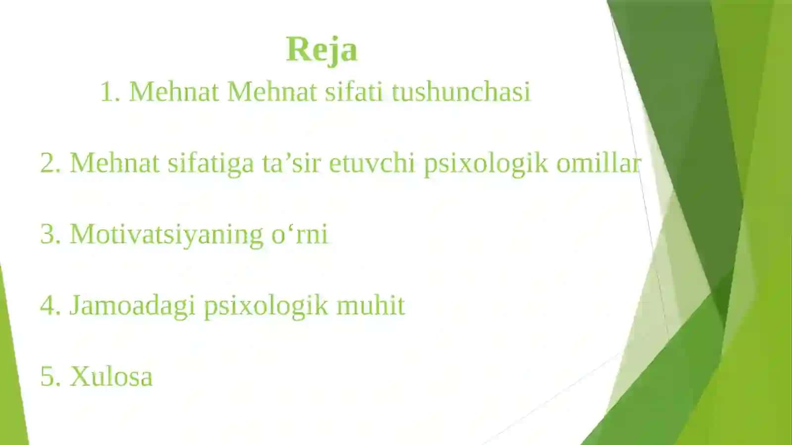 Mehnat sifatini ta’minlashning psixologik omillari 3