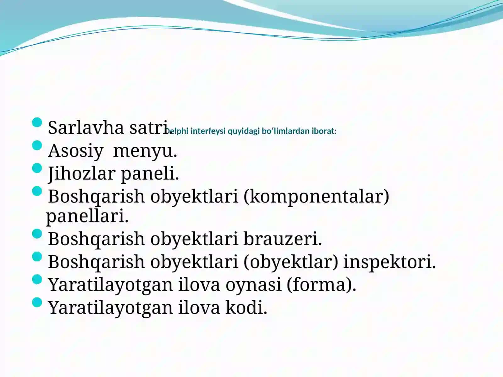 Zamonaviy Ilovalar 3