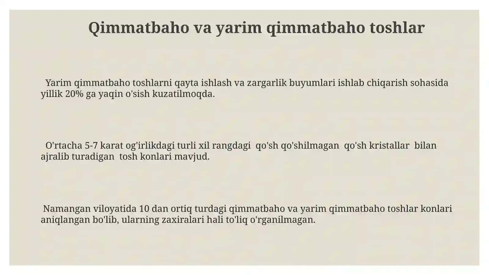 Namangan viloyati foydali qazilmalari 3