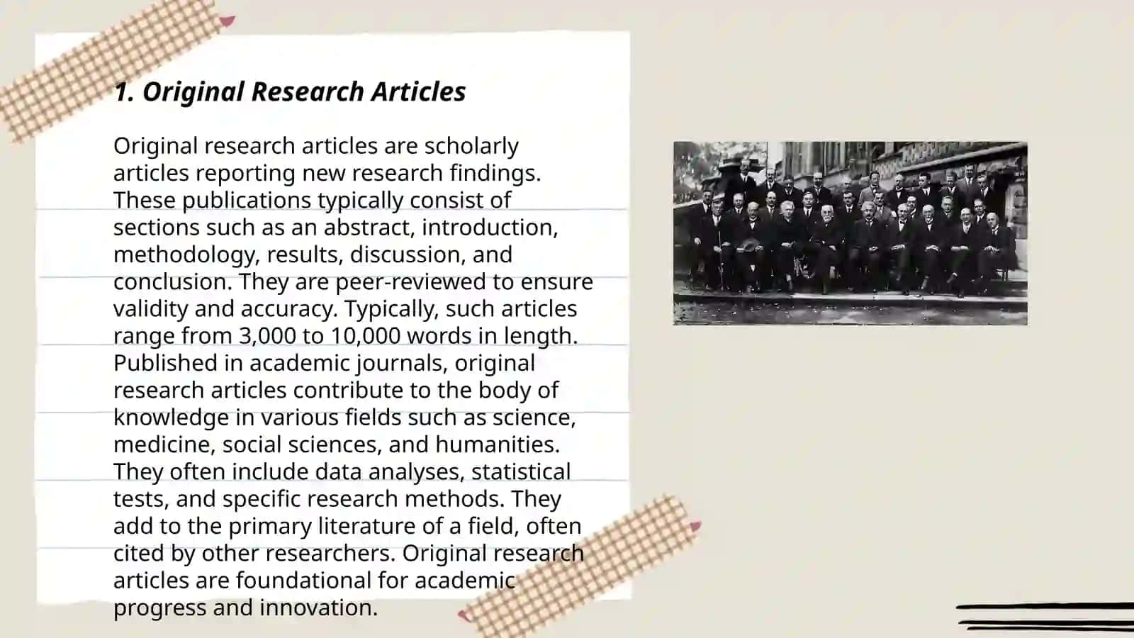 Types of scientific research articles 3
