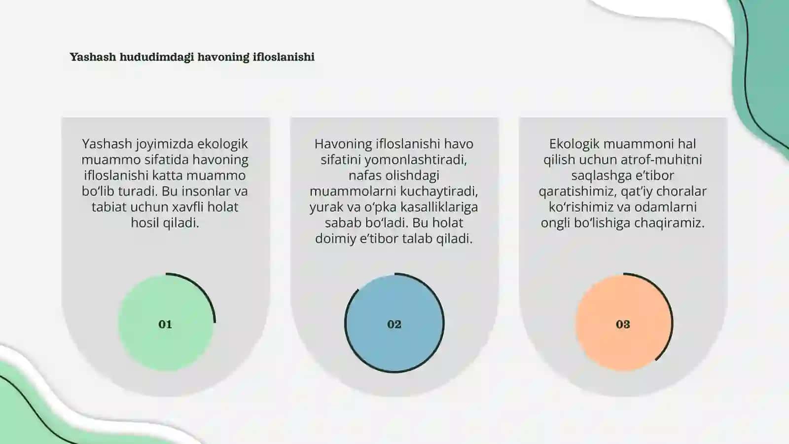 Yashash hududimdagi ekologik muammo 3