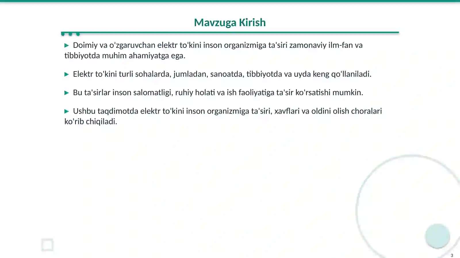 Doimiy va O'zgaruvchan Elektr To'kini Insonga Ta'siri 3