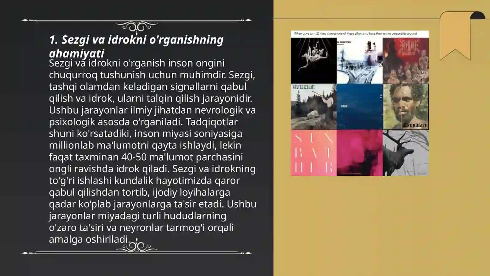 Sezgi va idrok birlamchi psixik jarayon sifatida 3