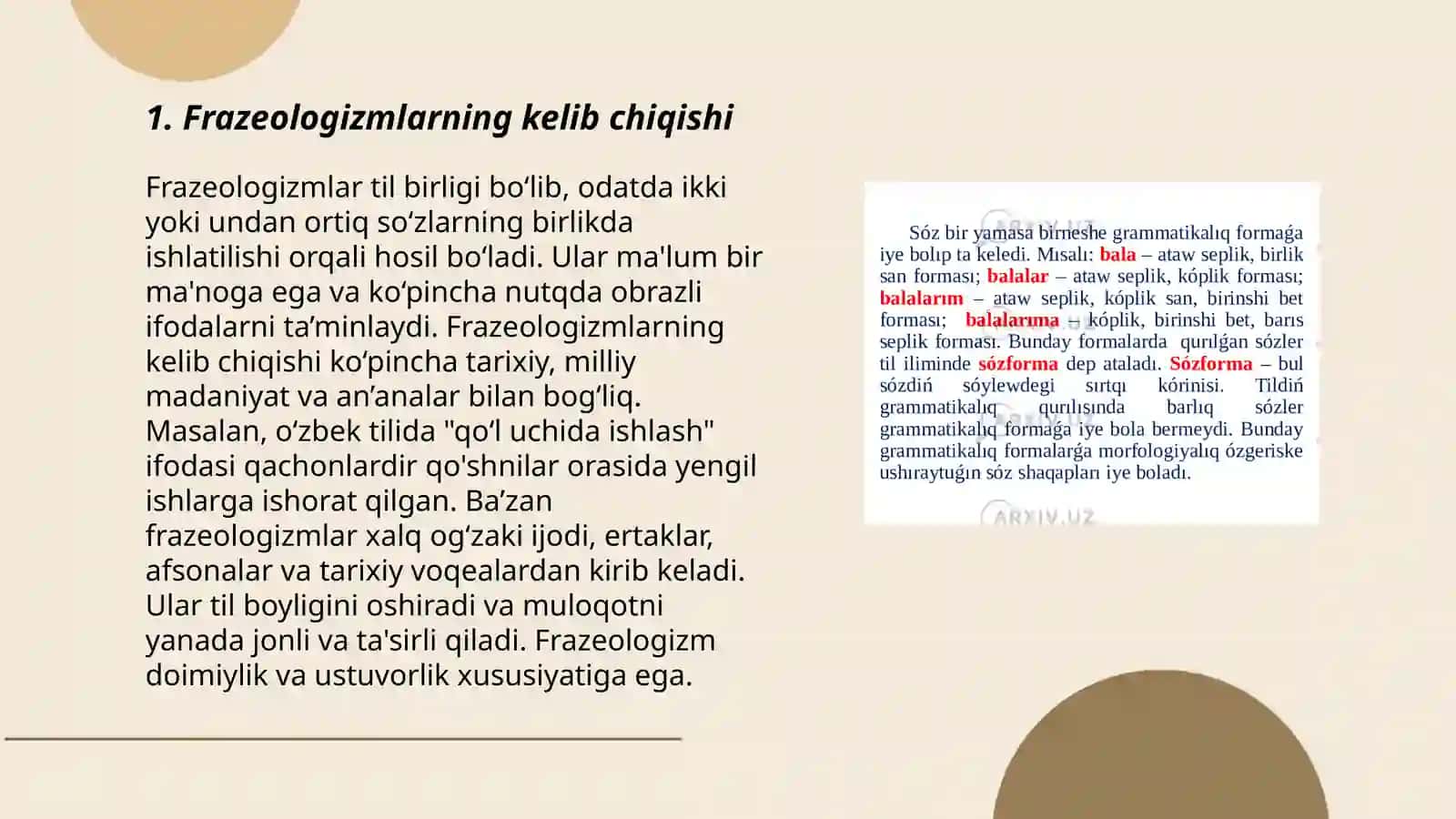Oʻzbek tili frazeologizmlari 3
