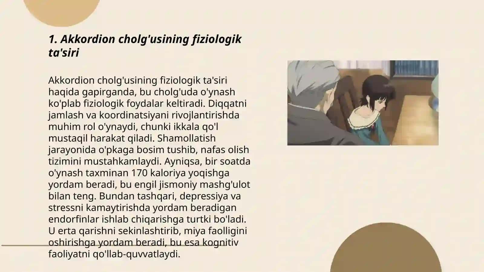 Akkordion cholg'usining inson salomatligiga tasiri 3