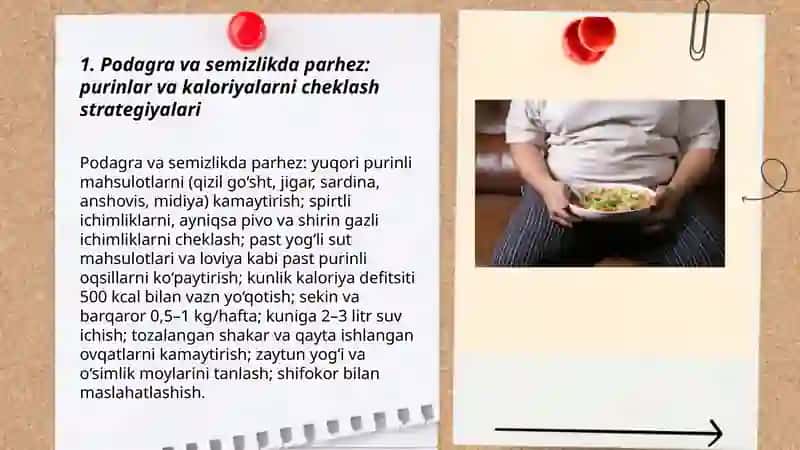 Podagra va semizlikni bartaraf etuvchi vositalar 3