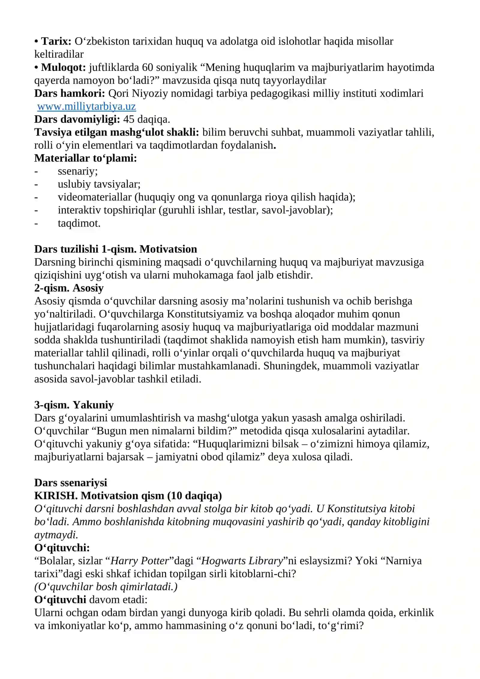“Kelajak soati” 14-mavzu 3