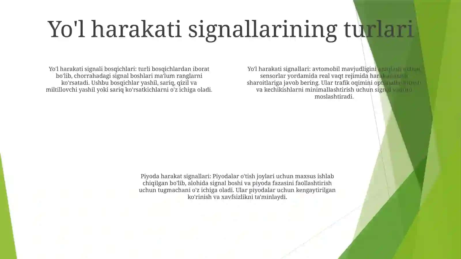 Svetafor Ishlash Rejimini Hisoblash 3