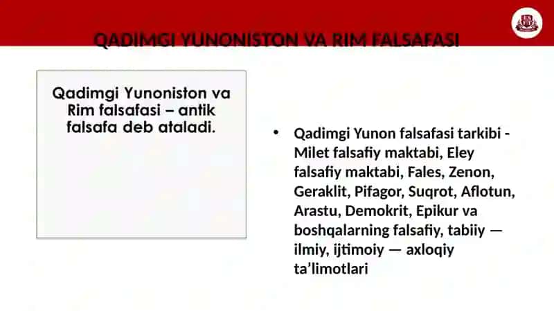 Falsafiy tafakkur taraqqiyoti bosqichlari: G‘arb falsafasi 3