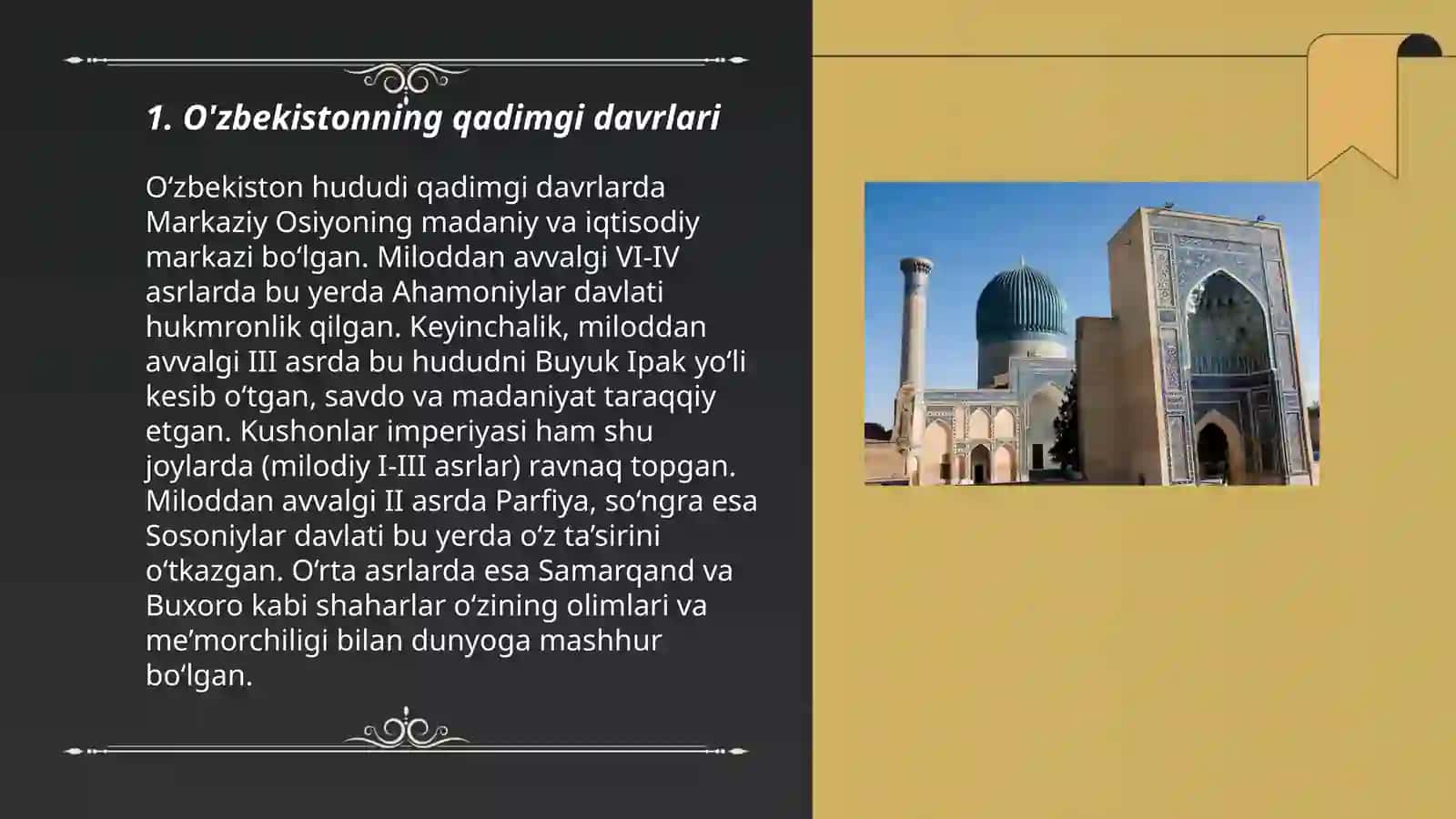 O'zbekiston tarixi 3