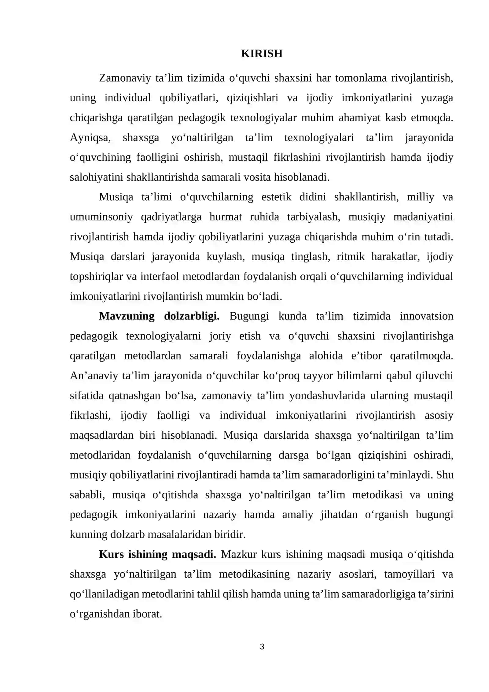 Musiqa o'qitishda shaxsga yo'naltirilgan ta'limdan foydalanish metodikasi 3