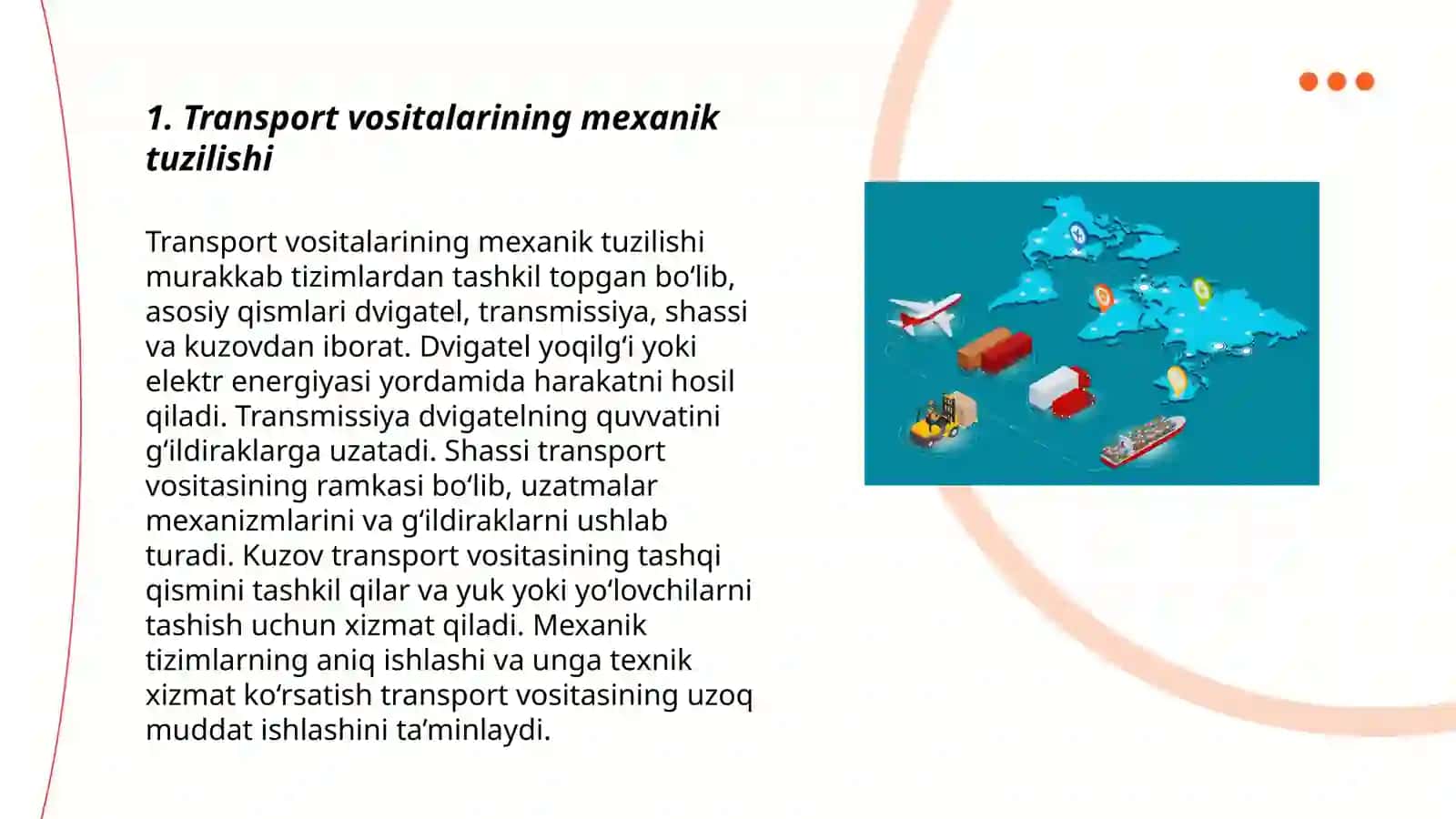 Transport qurilmalarining xususiyatlari 3
