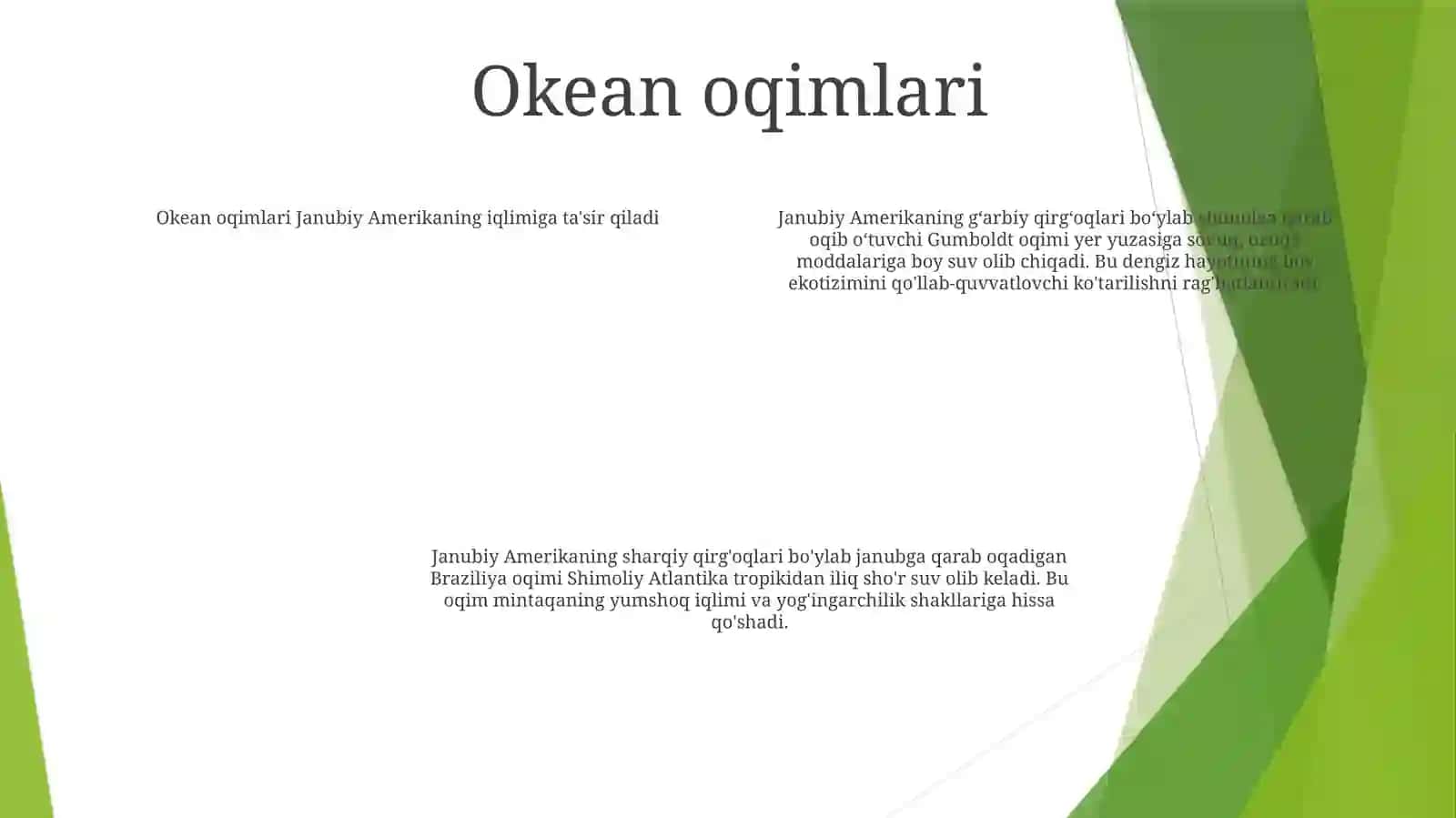 Janubiy Amerikaning Iqlim Hosil Qiluvchi Omillari 3