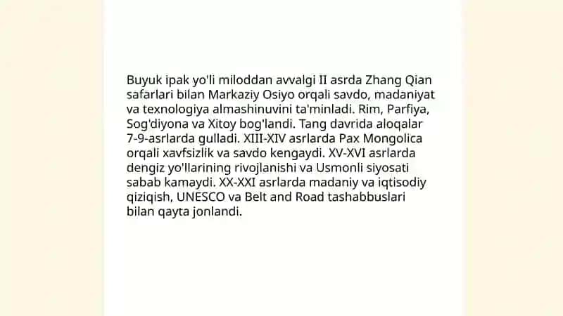 Buyuk ipak yo'li 3