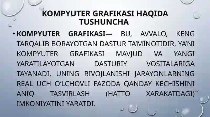 GRAFIK MA’LUMOTLARNI YARATISH VA QAYTA ISHLASHNING ZAMONAVIY VOSITALARI 3
