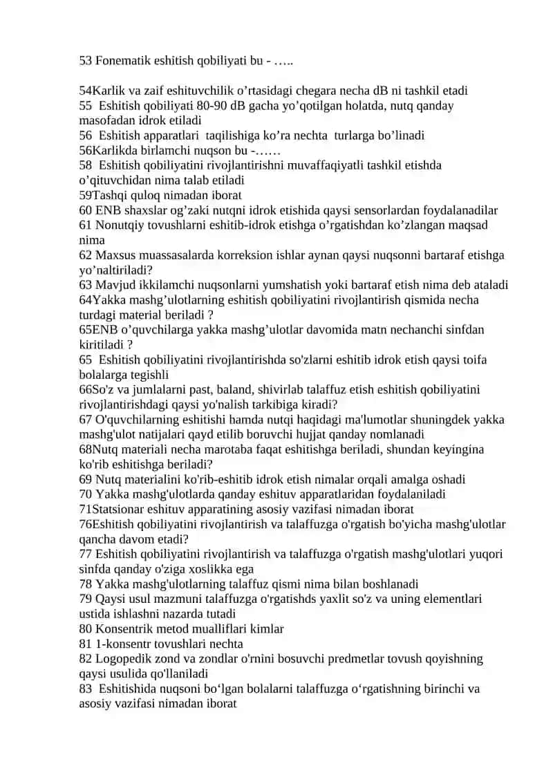 Eshtish qobiliyatini rivojlantirish va talaffuzga o’rgatish 3
