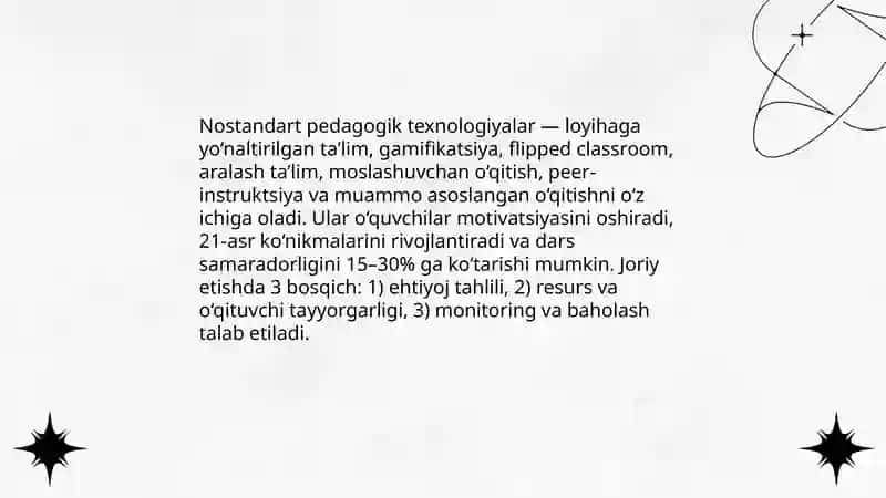 Nostandart pedagogik texnologiyalar 3