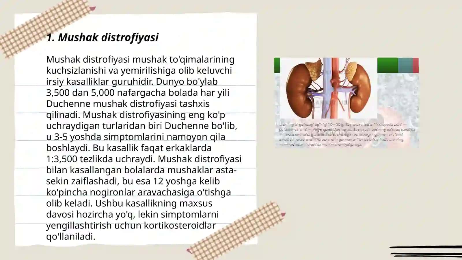 Mushak sistemasining kasalliklari 3