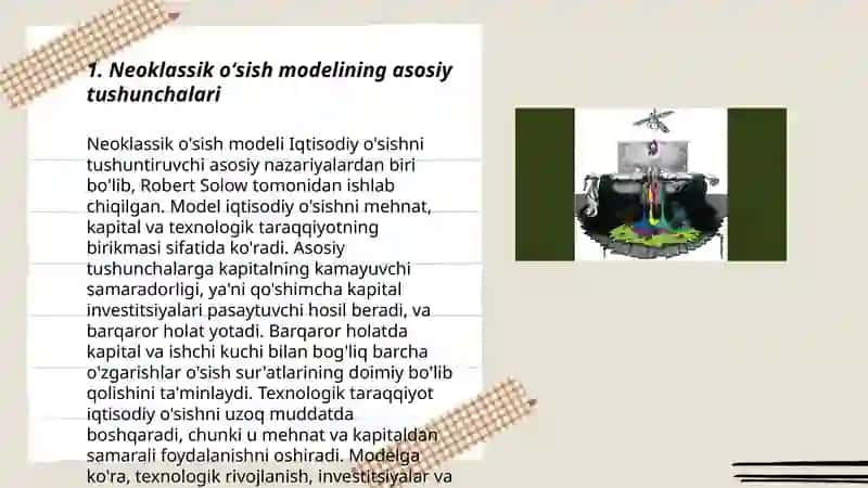 Neoklassik o'sish modeli 3
