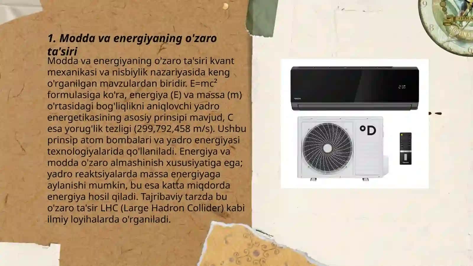 Modda va energiya almashinuvi 3