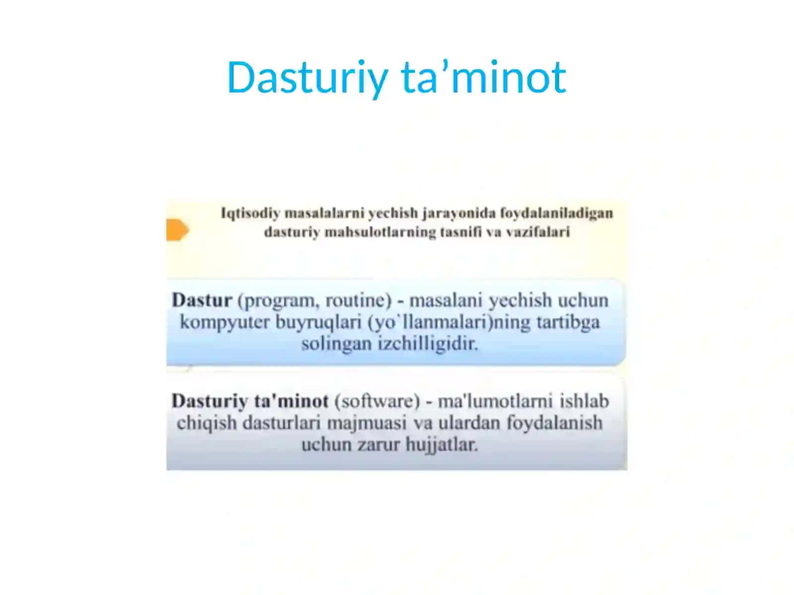 Dasturiy ta'minot va uning rivojlanish tendensiyalari 3