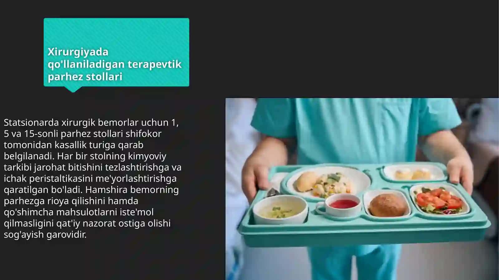 Xirurgik bo'limda bemorlarni oziqlantirish tizimi 3