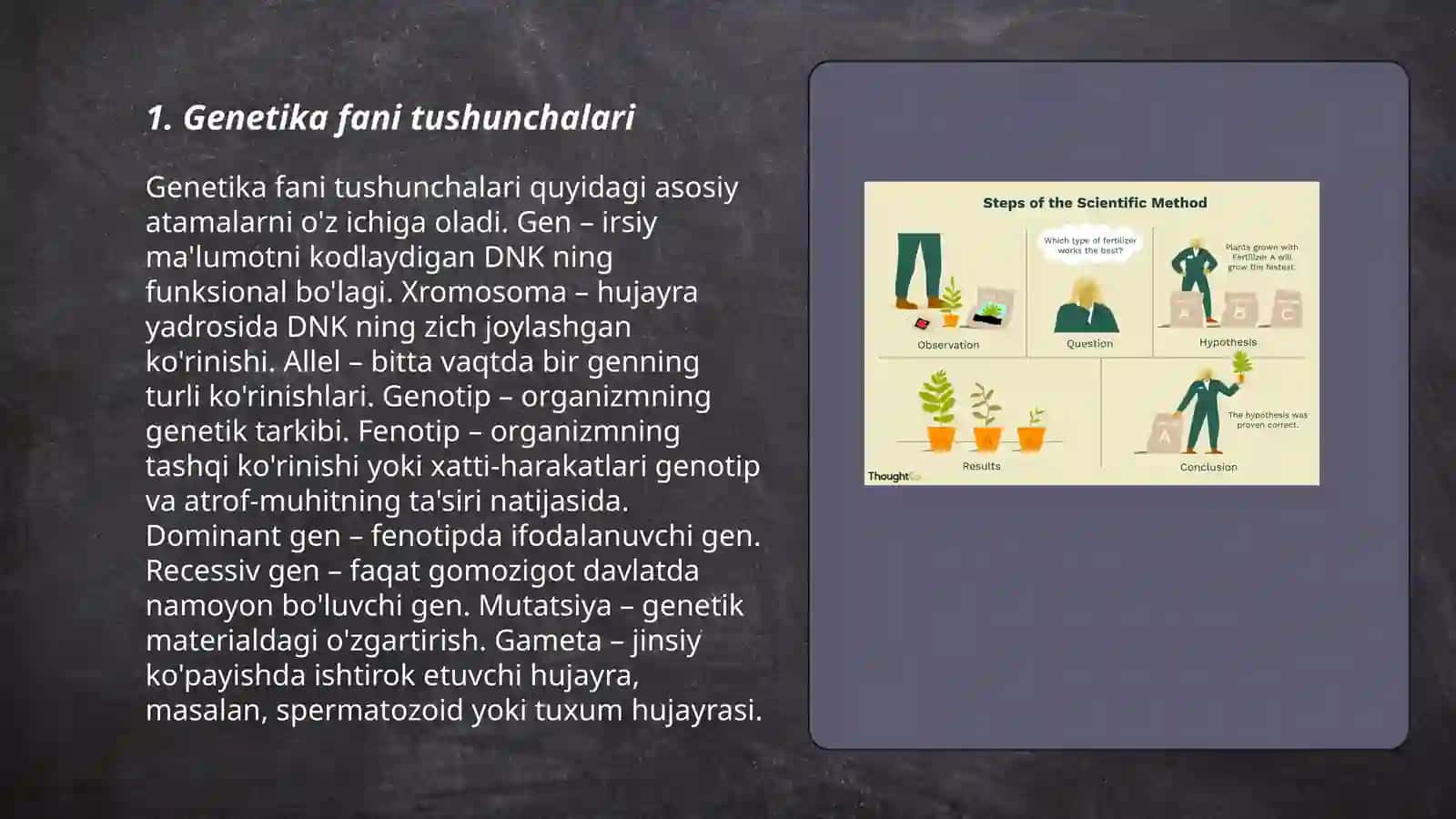 Genetika fanining vazifalari va usullari 3