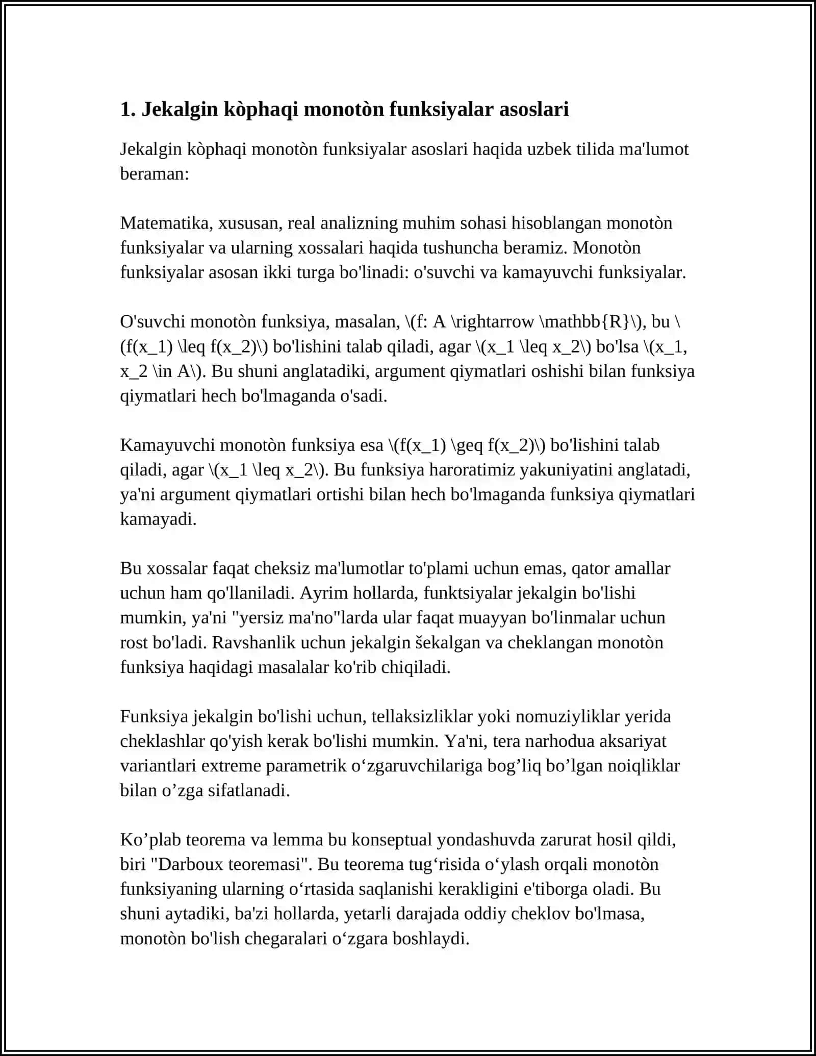 JEKALGIN KÒPHAQI MONOTON BUL FUNKSIYASI 3