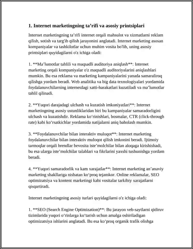 INTERNET MARKETING 3