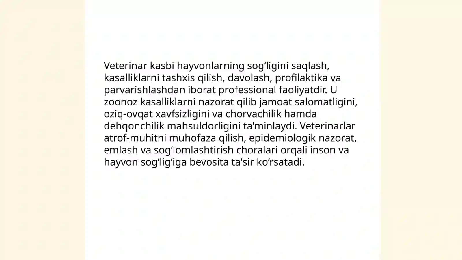 Veterinar kasbi 3
