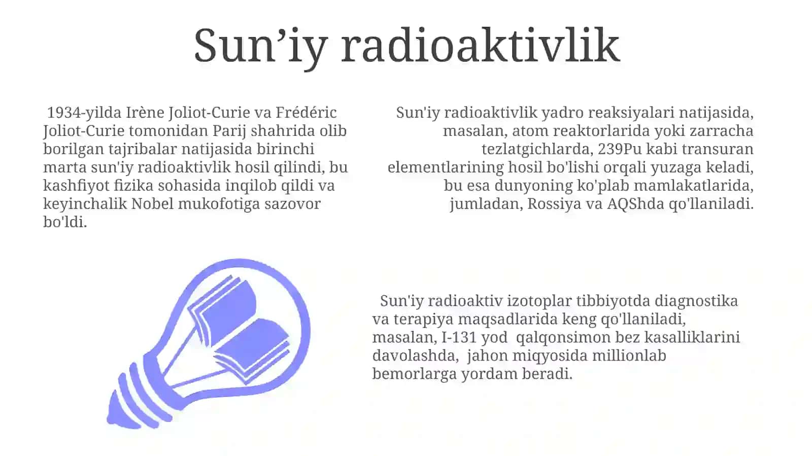 Aktinoidlar.Radiokimyo.TransuranelementlarmTabiiyvasun'iyradiofaollik 3