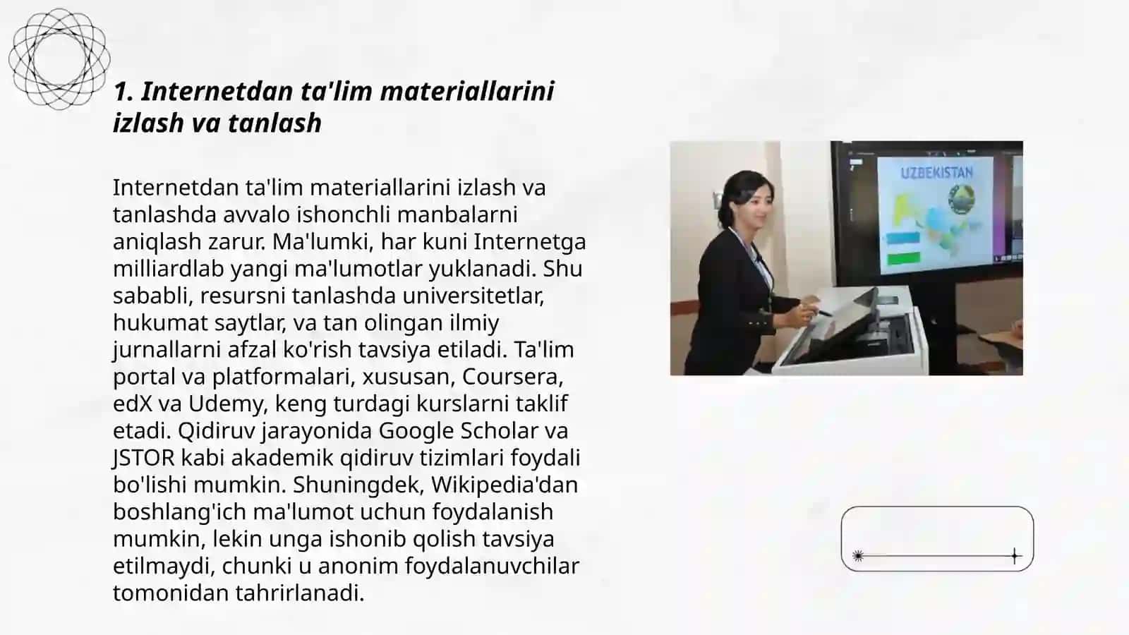Internetdan ta'lim materiallarini izlash va tanlash 3