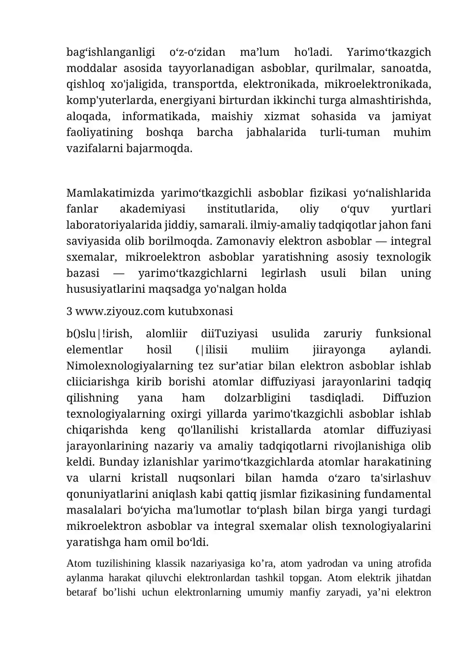 Yarim o’tkazgichlarda elektr o’tkazuvchanlikning elementar nazariyasi 3