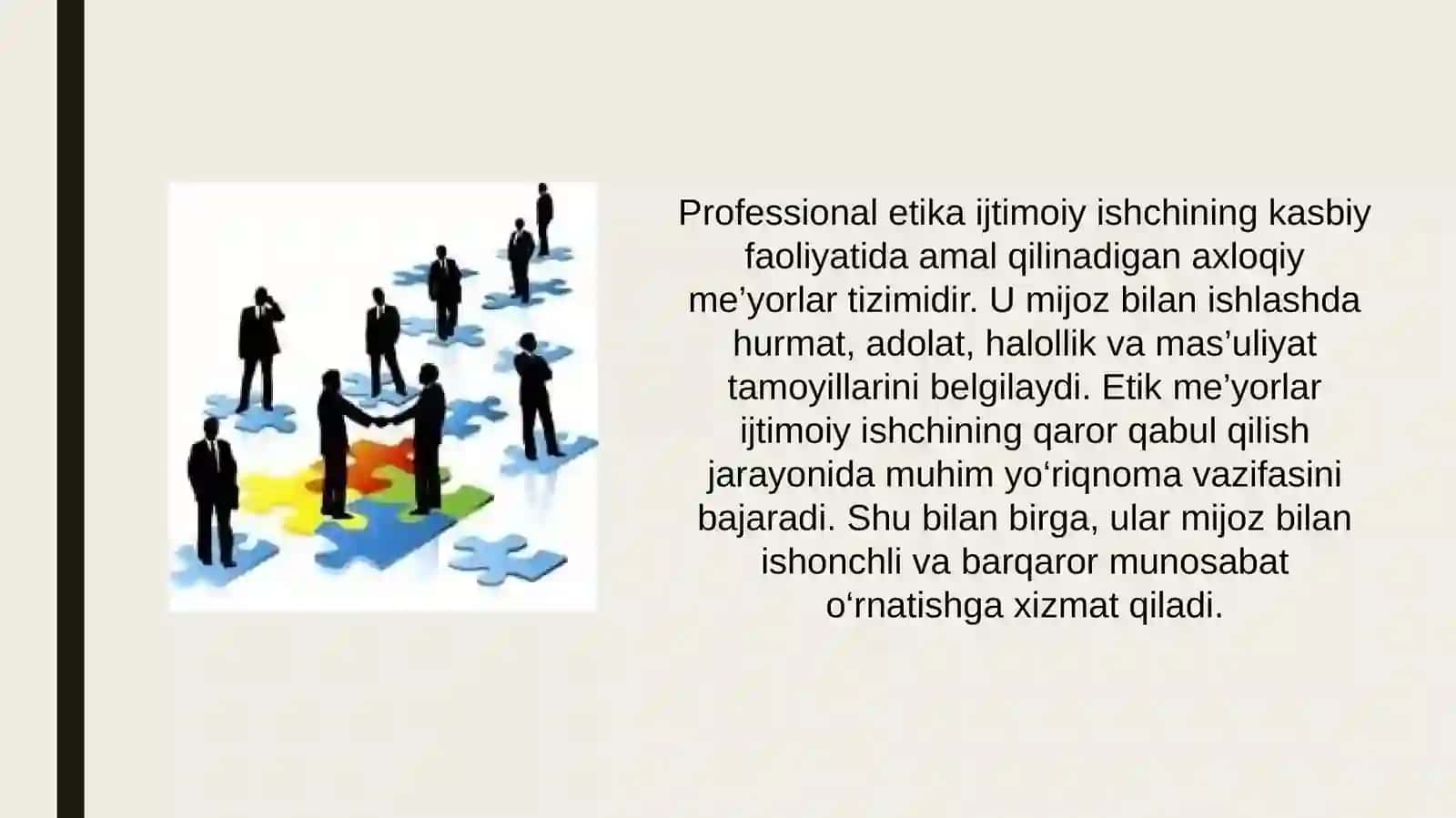 Ruhiy jihatdan xavfli guruhlar bilan ijtimoiy ish olib borishda etik printsiplar va inson huquqlari 3