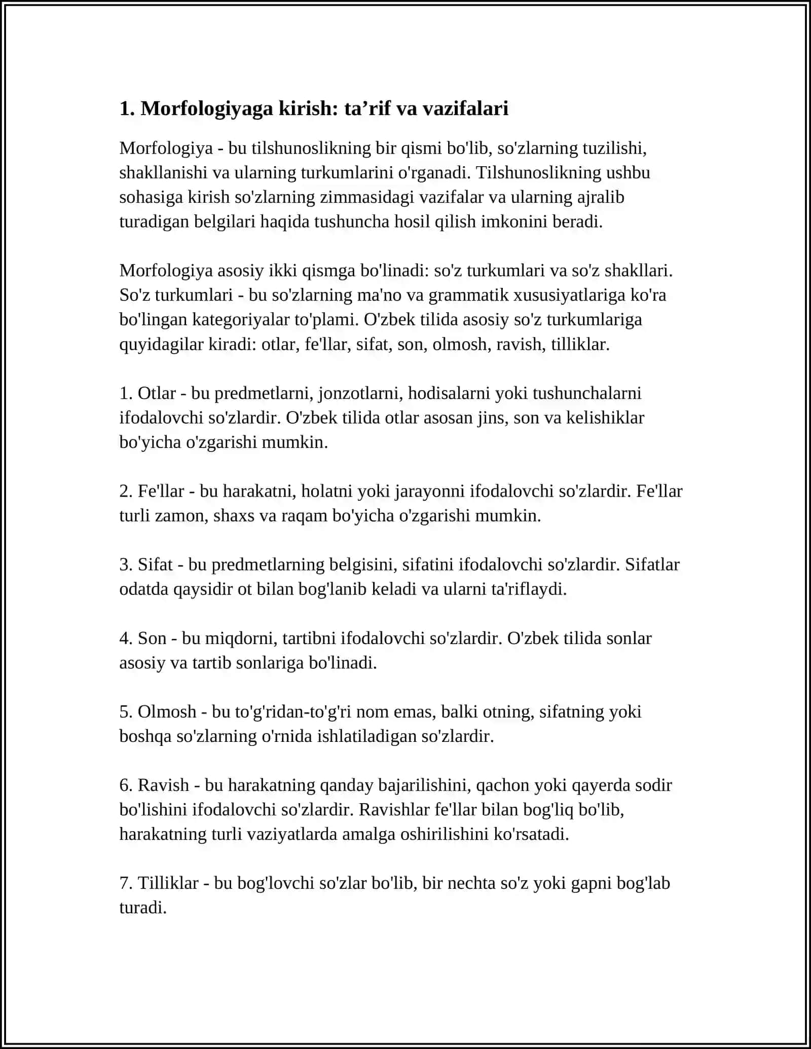 MORFOLOGIYA MAVZUSIDA PREZENTATSIYA 3