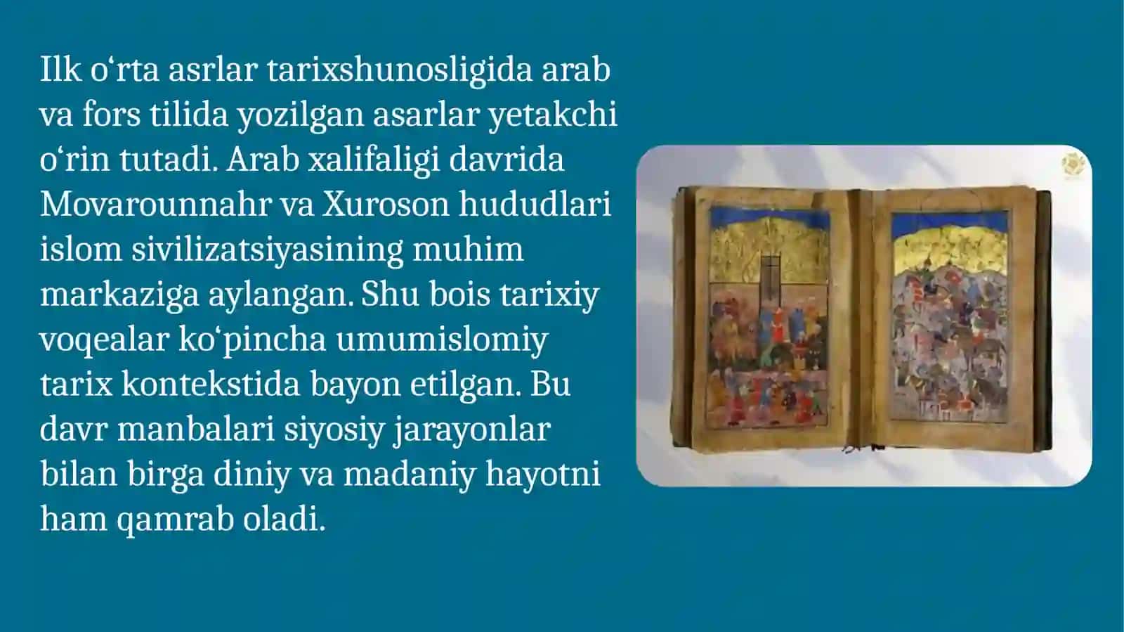 Oʻrta asrlarda Markaziy Osiyo tarixi tarixshunosligi 3