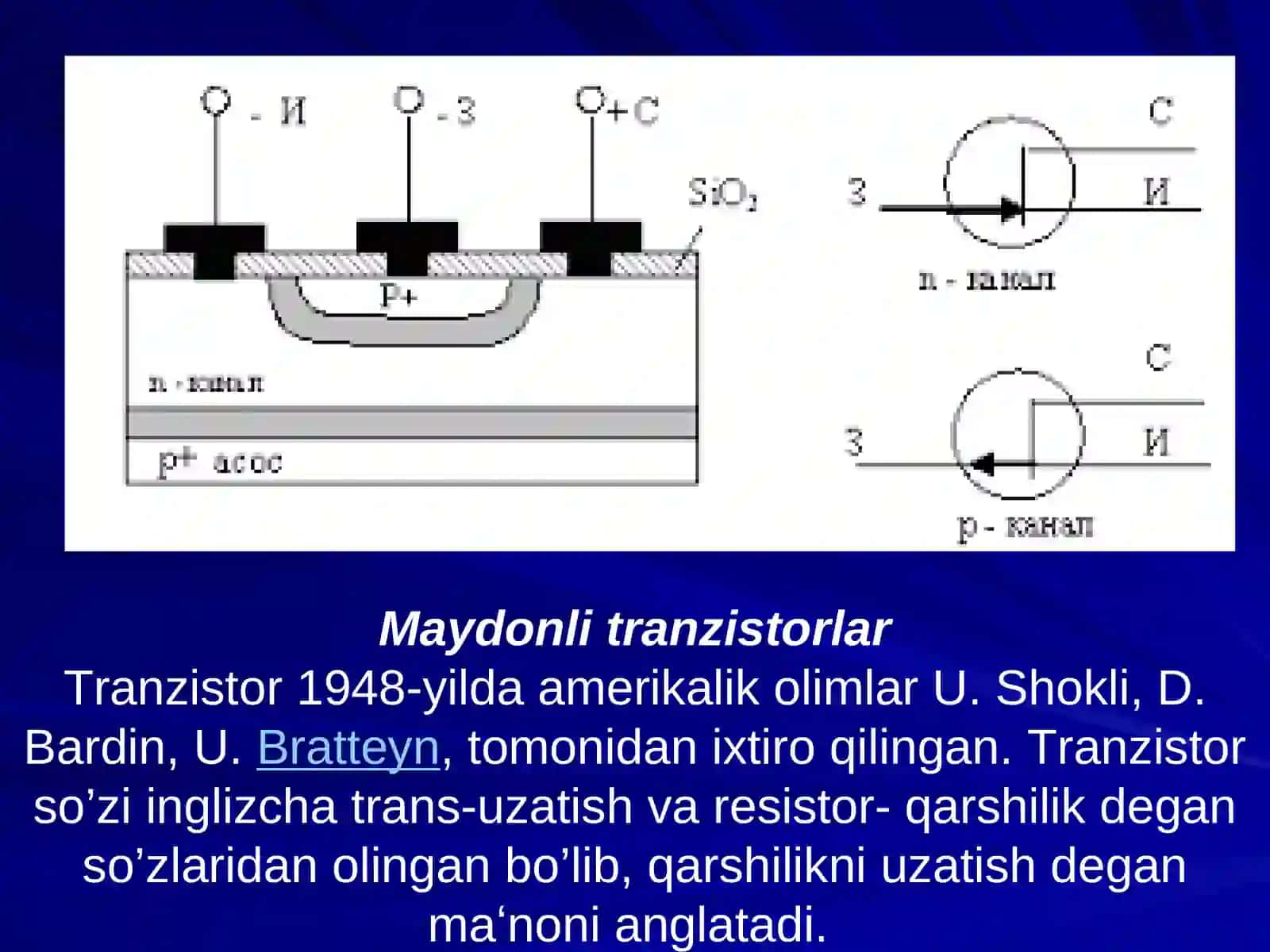 Maydonli tranzistor 3