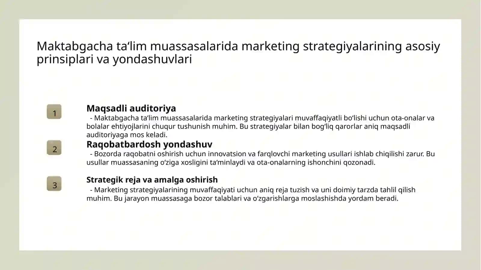 Maktabgacha ta‘lim tashkilotlarida marketing 3
