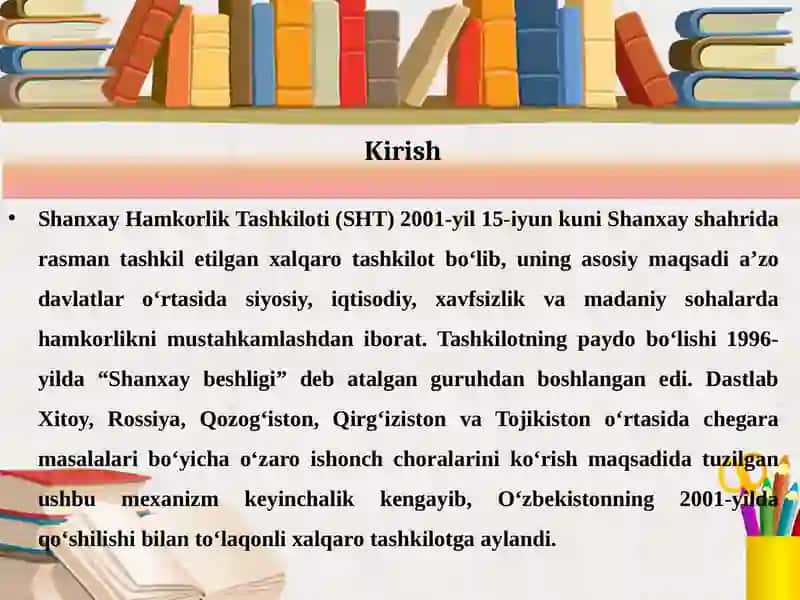 Shanxay Hamkorlik Tashkiloti 3