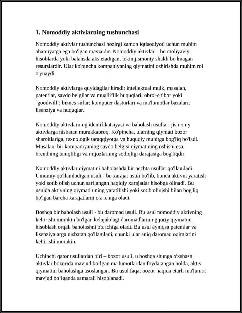 Nomoddiy aktivlar 3