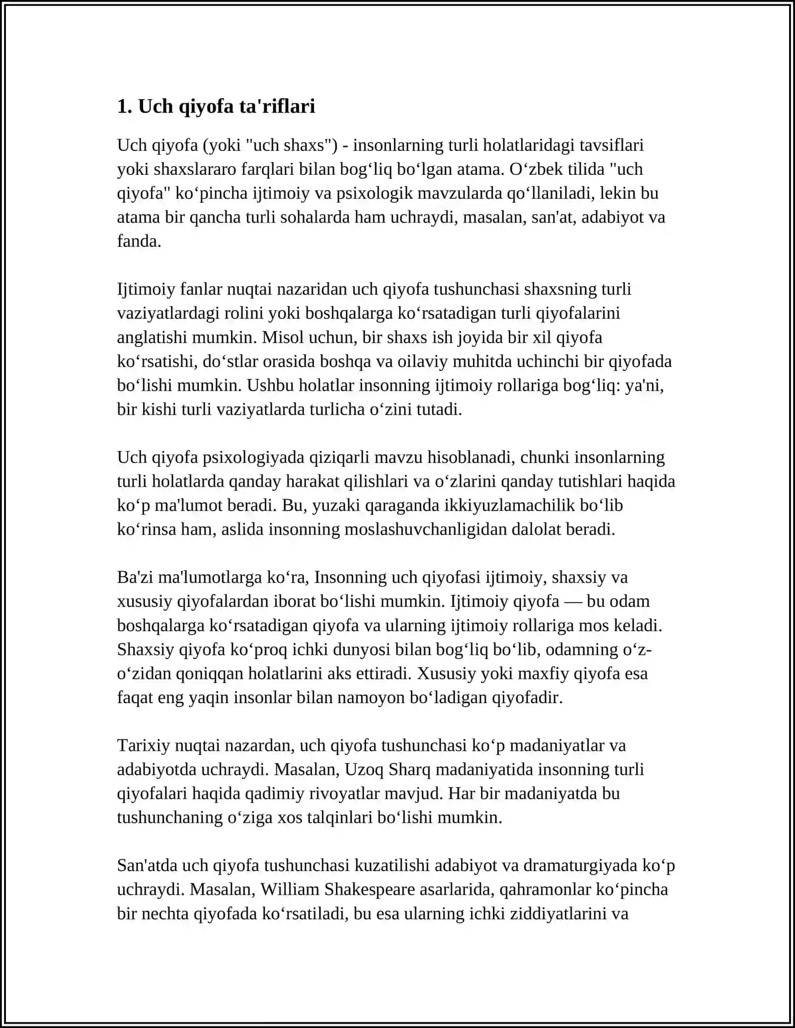 XRISTIANLIK TA'LIMOTIDA YAKKA XUDONING UCH QIYOFASI HAQIDAGI TA'LIMOT 3